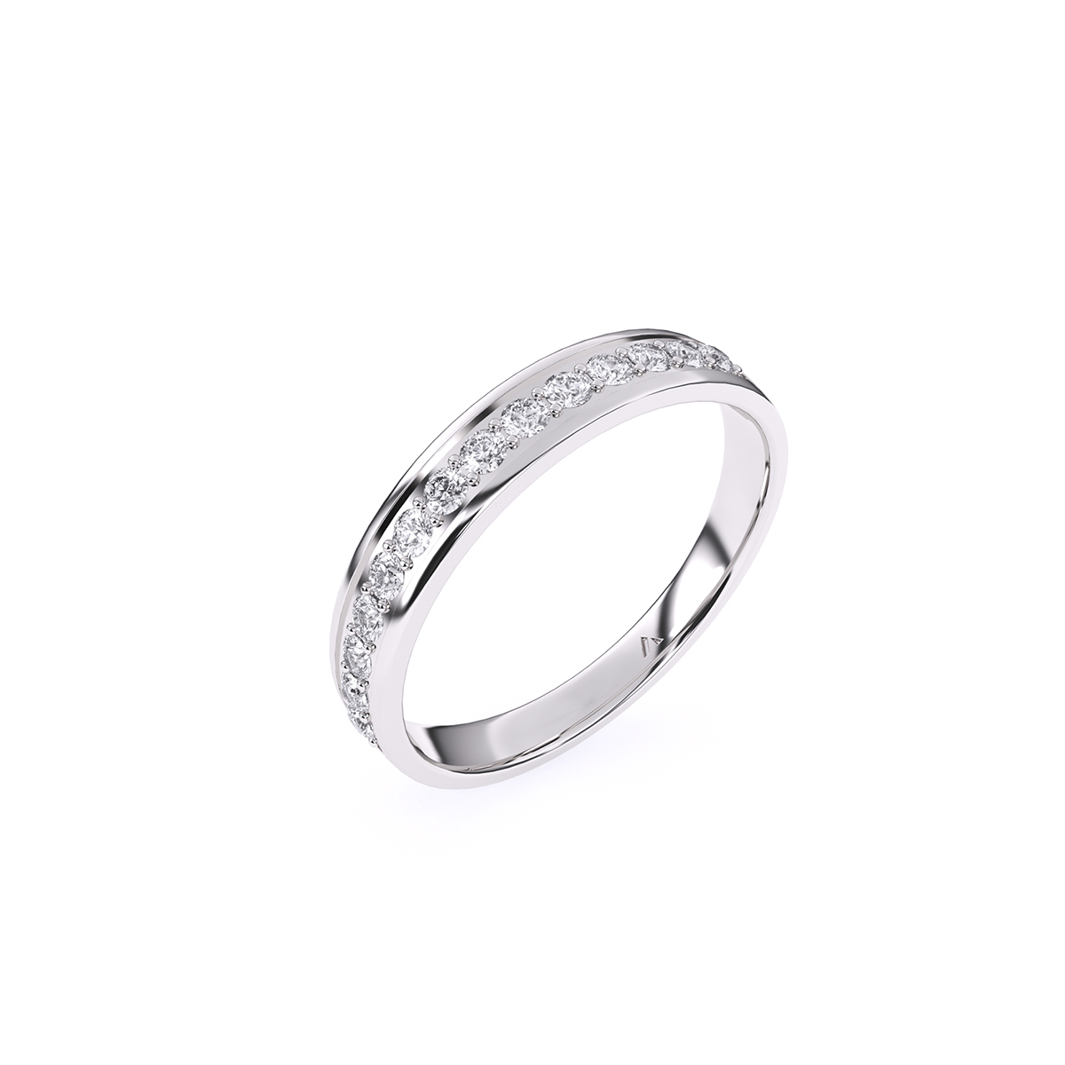 Stackable Diamond Half Eternity Women’s Wedding Band
